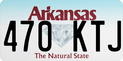 AR license plate 470KTJ