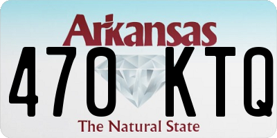 AR license plate 470KTQ