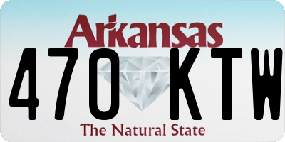AR license plate 470KTW