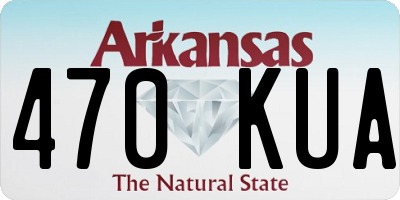 AR license plate 470KUA