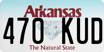 AR license plate 470KUD