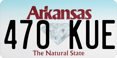 AR license plate 470KUE