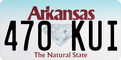 AR license plate 470KUI