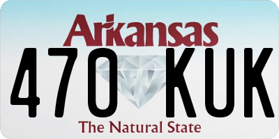 AR license plate 470KUK
