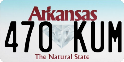 AR license plate 470KUM