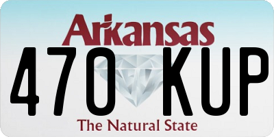 AR license plate 470KUP