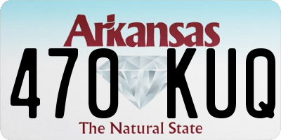 AR license plate 470KUQ