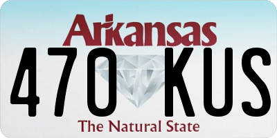 AR license plate 470KUS