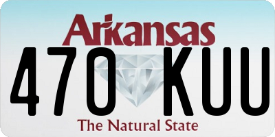 AR license plate 470KUU