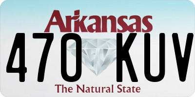 AR license plate 470KUV