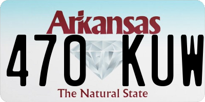 AR license plate 470KUW