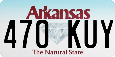 AR license plate 470KUY