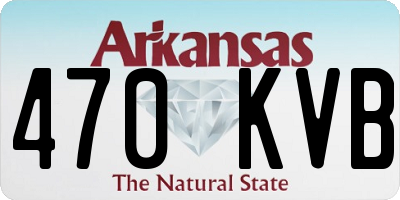 AR license plate 470KVB