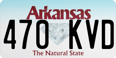 AR license plate 470KVD