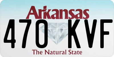 AR license plate 470KVF