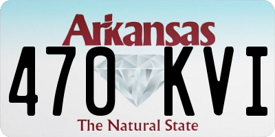 AR license plate 470KVI