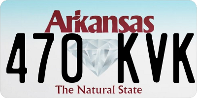 AR license plate 470KVK