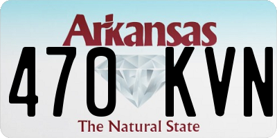 AR license plate 470KVN