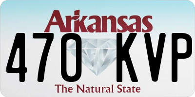 AR license plate 470KVP