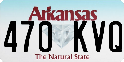 AR license plate 470KVQ