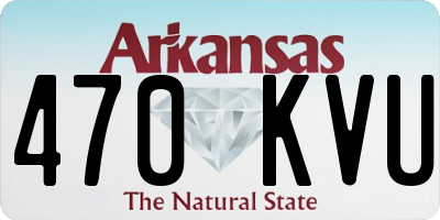 AR license plate 470KVU