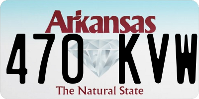 AR license plate 470KVW