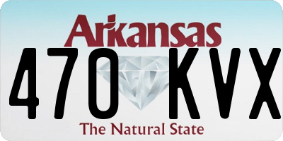 AR license plate 470KVX