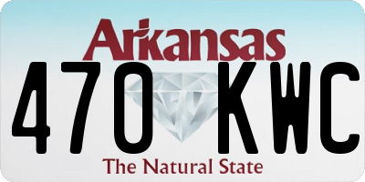 AR license plate 470KWC