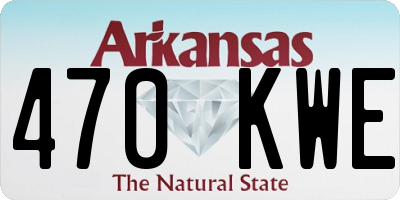 AR license plate 470KWE