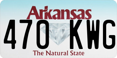 AR license plate 470KWG