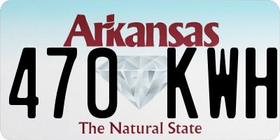AR license plate 470KWH
