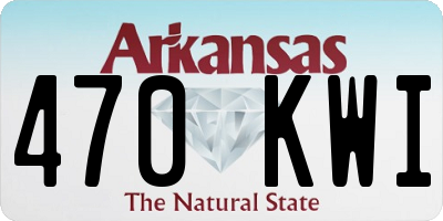 AR license plate 470KWI