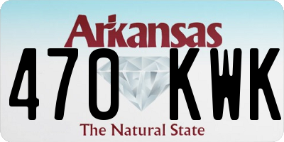 AR license plate 470KWK