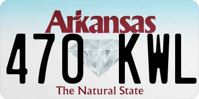 AR license plate 470KWL