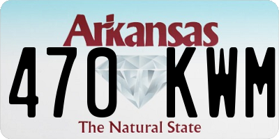 AR license plate 470KWM