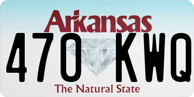 AR license plate 470KWQ