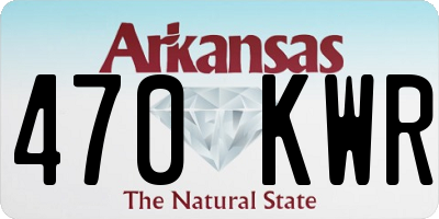 AR license plate 470KWR