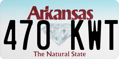 AR license plate 470KWT