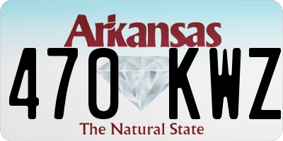 AR license plate 470KWZ