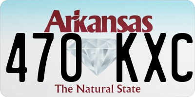 AR license plate 470KXC