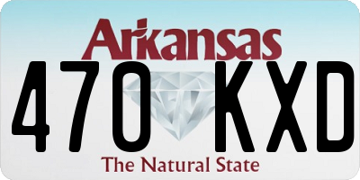 AR license plate 470KXD