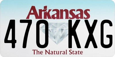AR license plate 470KXG