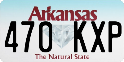 AR license plate 470KXP