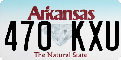 AR license plate 470KXU