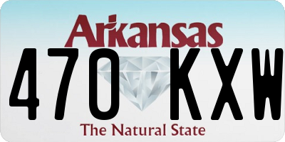 AR license plate 470KXW