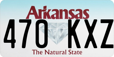AR license plate 470KXZ
