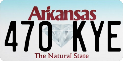 AR license plate 470KYE
