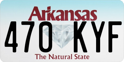 AR license plate 470KYF