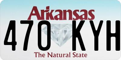 AR license plate 470KYH