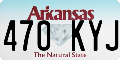AR license plate 470KYJ